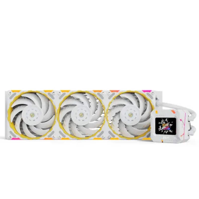 Yeston Zeaginal ZC-Zeus XT 360mm ARGB Liquid Cooler White with LED Display