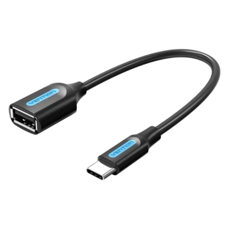 VENTION CCSBB USB 2.0 C Male to A Female OTG cable 0.15M Black PVC Type