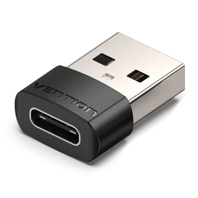 VENTION CDWB0 USB 2.0 Male to USB-C Female Adapter Black PVC Type