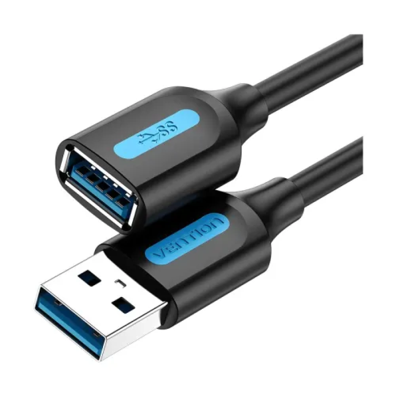 VENTION CBHBI USB 3.0 A Male to A Female Extension Cable 3M Black PVC Type