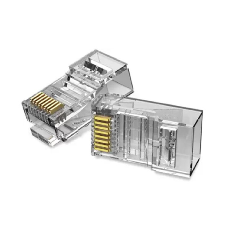 VENTION IDDR0-50 Cat.6A UTP RJ45 Modular Plug Transparent 50 Pack