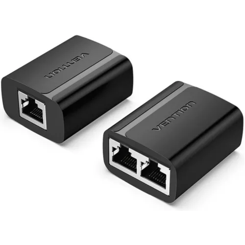 VENTION IPTB0 1 to 2 RJ45 Splitter Adapter Black